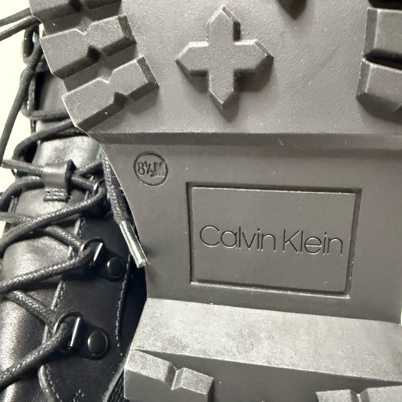 Calvin Klein Women's Black Leather Boots - Picture 3 of 9